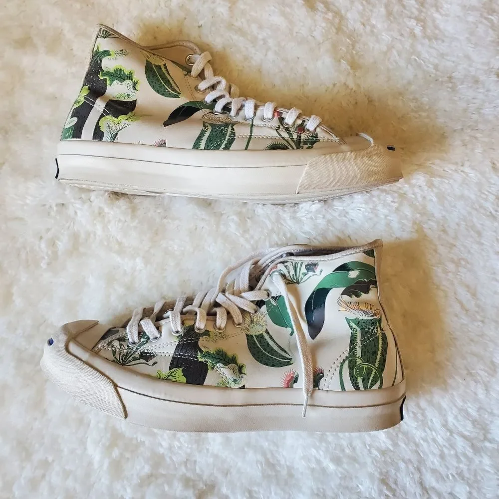 Converse Jack Purcell High Top Sneaker Womens Size‎ 10.5 Carnivorous Prin…